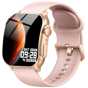 Smart Watch, 2.01" AMOLED Curved Touchscreen Fitness Watch for Women, IP68 Waterproof, 24/7 Heart Rate/Sleep Monitor, Fitness Tracker with Pedometer, 120+ Sports Modes, Smartwatch for Android iOS Pink Smart Watch, 2.01" AMOLED Curved Touchscreen Fitness Watch for Women, IP68 Waterproof, 24/7 Heart Rate/Sleep Monitor, Fitness Tracker with Pedometer, 120+ Sports Modes, Smartwatch for Android iOS Pink