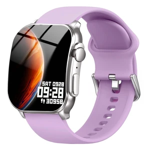 Smart Watch, 2.01" AMOLED Curved HD Full Touch Screen, Compatible with iOS & Android for Daily Workout Business Gift, Fitness Tracker with 24/7 Heart Rate/Sleep Monitor, IP68 Waterproof Watch Purple Smart Watch, 2.01" AMOLED Curved HD Full Touch Screen, Compatible with iOS & Android for Daily Workout Business Gift, Fitness Tracker with 24/7 Heart Rate/Sleep Monitor, IP68 Waterproof Watch Purple