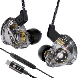 CCZ DC01 Pro USB C Headphones Wired Type-C in Ear Monitor Headphone, Professional USB C Wired Earbuds Super Bass Gaming IEMS with 1DD Patent Ear fin Ear tips for Singer Musician (Black, USBC-With Mic) CCZ DC01 Pro USB C Headphones Wired Type-C in Ear Monitor Headphone, Professional USB C Wired Earbuds Super Bass Gaming IEMS with 1DD Patent Ear fin Ear tips for Singer Musician (Black, USBC-With Mic)