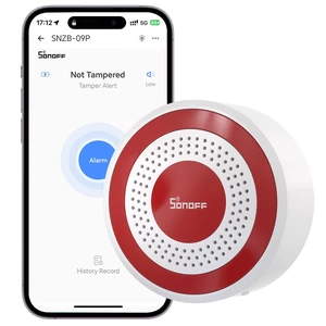 Indoor Zigbee Siren SNZB-09P Adjustable volume, multiple built-in sound options, maximum volume 105 decibels, compatible with Home Assistant Indoor Zigbee Siren SNZB-09P Adjustable volume, multiple built-in sound options, maximum volume 105 decibels, compatible with Home Assistant