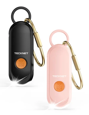 Personal Safety Alarm, 130dB Rechargeable Alarm Keychain with LED Flashlight, Apple Find My Bluetooth Tracker, Safe Self Defense Alarm Emergency SOS for Women Students & Night Running Personal Safety Alarm, 130dB Rechargeable Alarm Keychain with LED Flashlight, Apple Find My Bluetooth Tracker, Safe Self Defense Alarm Emergency SOS for Women Students & Night Running