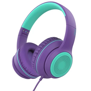 A8 Wired Over-Ear Headphones with Microphone, Lightweight Folding Portable Headset with 1.5M No-Tangle Cord, 3.5mm Plug in Headphones for Smartphone Tablet Computer MP3 / 4 (Purple) A8 Wired Over-Ear Headphones with Microphone, Lightweight Folding Portable Headset with 1.5M No-Tangle Cord, 3.5mm Plug in Headphones for Smartphone Tablet Computer MP3 / 4 (Purple)