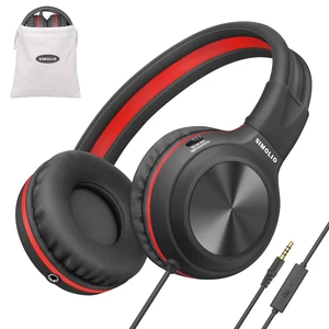 Manyshare Kids Headphones, 3.5mm Wired with Mic for School Built-in Share Port, 3-Level Volume Limiting, HD Mic, Foldable Design and Pouch for School, Airplane Travel, iPad and Phone Manyshare Kids Headphones, 3.5mm Wired with Mic for School Built-in Share Port, 3-Level Volume Limiting, HD Mic, Foldable Design and Pouch for School, Airplane Travel, iPad and Phone