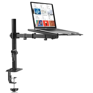 Laptop Notebook Desk Mount Stand, Adjustable Single Monitor Laptop Arm Mount with Ventilated Tray,up to 17 inch,Holds up to 22 lbs Laptop Notebook Desk Mount Stand, Adjustable Single Monitor Laptop Arm Mount with Ventilated Tray,up to 17 inch,Holds up to 22 lbs
