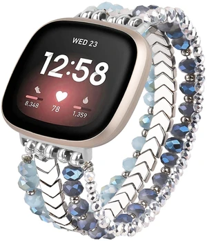 Bracelet Compatible with Fitbit Versa 3/Versa 4 Bands/Fitbit Sense/Sense 2 Bands for Women Bracelet Compatible with Fitbit Versa 3/Versa 4 Bands/Fitbit Sense/Sense 2 Bands for Women