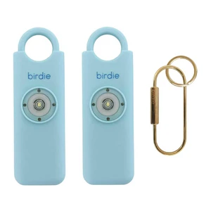 Shes BirdieThe Original Personal Safety Alarm for Women by WomenLoud Siren, Strobe Light and Key Chain in a Variety of Colors (Aqua, 2 Pack) Shes BirdieThe Original Personal Safety Alarm for Women by WomenLoud Siren, Strobe Light and Key Chain in a Variety of Colors (Aqua, 2 Pack)