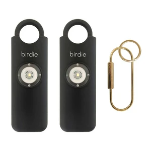 Shes BirdieThe Original Personal Safety Alarm for Women by WomenLoud Siren, Strobe Light and Key Chain in a Variety of Colors (Charcoal, 2 Pack) Shes BirdieThe Original Personal Safety Alarm for Women by WomenLoud Siren, Strobe Light and Key Chain in a Variety of Colors (Charcoal, 2 Pack)