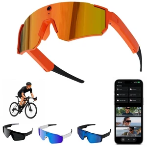 AI Smart Glasses with 32MP & 1200P Video Camera,Waterproof Recording,Voice Assistant,Open-Ear Audio,Dual Mic Noise Reduction,EIS Stabilization,Lightweight & Comfortable Outdoor Sports (Orange) AI Smart Glasses with 32MP & 1200P Video Camera,Waterproof Recording,Voice Assistant,Open-Ear Audio,Dual Mic Noise Reduction,EIS Stabilization,Lightweight & Comfortable Outdoor Sports (Orange)
