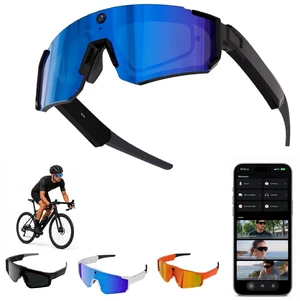 AI Smart Glasses with 32MP & 1200P Video Camera,Waterproof Recording,Voice Assistant,Open-Ear Audio,Dual Mic Noise Reduction,EIS Stabilization,Lightweight & Comfortable Outdoor Sports (Blue) AI Smart Glasses with 32MP & 1200P Video Camera,Waterproof Recording,Voice Assistant,Open-Ear Audio,Dual Mic Noise Reduction,EIS Stabilization,Lightweight & Comfortable Outdoor Sports (Blue)
