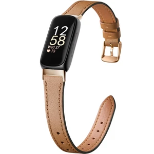 Slim Leather Band,Brown/Rose Gold,For Fitbit Inspire 3 Compatible with Fitbit Inspire 3,Women,Top Grain Genuine Leather,Strap,Thin,Wristband,for Fitbit Inspire 2 1 Slim Leather Band,Brown/Rose Gold,For Fitbit Inspire 3 Compatible with Fitbit Inspire 3,Women,Top Grain Genuine Leather,Strap,Thin,Wristband,for Fitbit Inspire 2 1