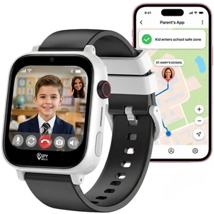 Kipywatch Smartwatch for Boys, Kids Watch with GPS Tracker, Video Calling 4G Kids Phone Watch, Parental App, Low Subscription - Safety Alert, School Mode - Interchangeable Strap - Back to School Gift Kipywatch Smartwatch for Boys, Kids Watch with GPS Tracker, Video Calling 4G Kids Phone Watch, Parental App, Low Subscription - Safety Alert, School Mode - Interchangeable Strap - Back to School Gift