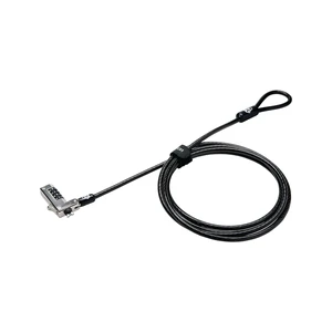 NanoSaver Combination laptop Lock, Resettable Computer security Locking Cable for Ultra-thin Laptops for HP Lenovo Asus Acer 4-wheel Number Code (K60603WW) NanoSaver Combination laptop Lock, Resettable Computer security Locking Cable for Ultra-thin Laptops for HP Lenovo Asus Acer 4-wheel Number Code (K60603WW)