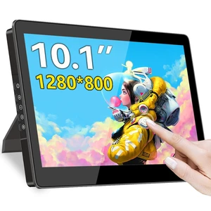 10.1 Touch Screen Monitor, IPS 1280x800 Small USB-C Secondary Display, 10-Point Touch, HDMI, VESA, Dual Speakers, Mini Monitor for Laptop PC Rasp Pi 10.1 Touch Screen Monitor, IPS 1280x800 Small USB-C Secondary Display, 10-Point Touch, HDMI, VESA, Dual Speakers, Mini Monitor for Laptop PC Rasp Pi