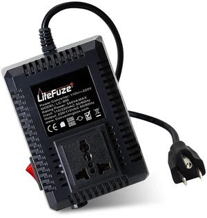 500 Watt Step Up/Step Down Travel Voltage Converter, 220/110v to 110/220v converter with Type B Plug Compatible with Hair Straightener, Camera, Laptop & More 500 Watt Step Up/Step Down Travel Voltage Converter, 220/110v to 110/220v converter with Type B Plug Compatible with Hair Straightener, Camera, Laptop & More