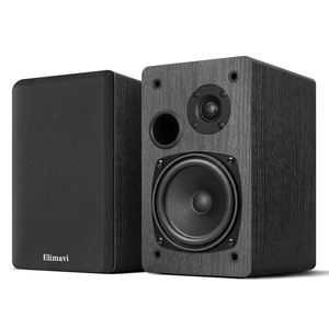 Passive Bookshelf Speakers, Requires a Receiver or Amplifier, Black 2-Way Design with 4" Woofer & 1" Silk Horn Tweeter, Stereo Speakers for Home Theater Surround Sound, Cables included Passive Bookshelf Speakers, Requires a Receiver or Amplifier, Black 2-Way Design with 4" Woofer & 1" Silk Horn Tweeter, Stereo Speakers for Home Theater Surround Sound, Cables included