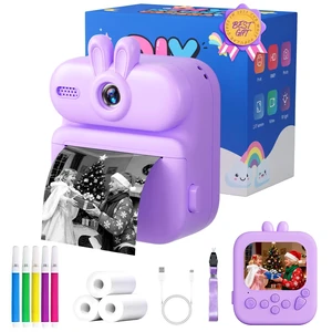Instant Print Camera for Kids: 1080P Kids Camera Instant Print - 32G SD Card - Lanyard - Christmas Birthday Gifts for Girls Boys - Portable Toy for 3 4 5 6 7 8 9 10 Years Old, Purple Rabbit Instant Print Camera for Kids: 1080P Kids Camera Instant Print - 32G SD Card - Lanyard - Christmas Birthday Gifts for Girls Boys - Portable Toy for 3 4 5 6 7 8 9 10 Years Old, Purple Rabbit
