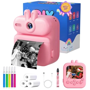 Kids Camera Instant Print: 1080P Camera for Kids, Pink Rabbit Instant Camera, 32G SD Card - Lanyard - Christmas Birthday Gifts for Girls Boys - Portable Toy for 3 4 5 6 7 8 9 10 Years Old Kids Camera Instant Print: 1080P Camera for Kids, Pink Rabbit Instant Camera, 32G SD Card - Lanyard - Christmas Birthday Gifts for Girls Boys - Portable Toy for 3 4 5 6 7 8 9 10 Years Old