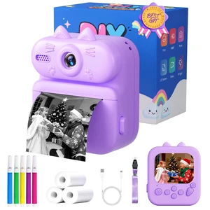 Kids Camera Instant Print: 1080P Camera for Kids, Purple Cat Instant Camera, 32G SD Card - Lanyard - Christmas Birthday Gifts for Girls Boys - Portable Toy for 3 4 5 6 7 8 9 10 Years Old Kids Camera Instant Print: 1080P Camera for Kids, Purple Cat Instant Camera, 32G SD Card - Lanyard - Christmas Birthday Gifts for Girls Boys - Portable Toy for 3 4 5 6 7 8 9 10 Years Old