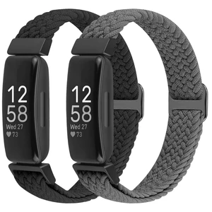 Elastic Braided Watch Band Compatible with Fitbit Inspire 3/Inspire 2/Inspire/Inspire HR/Fitbit ace 3/Ace 2, Adjustable Stretchy Strap Sport Nylon Loop Replacement Wristband for Fitbit Inspire Elastic Braided Watch Band Compatible with Fitbit Inspire 3/Inspire 2/Inspire/Inspire HR/Fitbit ace 3/Ace 2, Adjustable Stretchy Strap Sport Nylon Loop Replacement Wristband for Fitbit Inspire