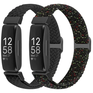 Elastic Braided Watch Band Compatible with Fitbit Inspire 3/Inspire 2/Inspire/Inspire HR/Fitbit ace 3/Ace 2, Adjustable Stretchy Strap Sport Nylon Loop Replacement Wristband for Fitbit Inspire Elastic Braided Watch Band Compatible with Fitbit Inspire 3/Inspire 2/Inspire/Inspire HR/Fitbit ace 3/Ace 2, Adjustable Stretchy Strap Sport Nylon Loop Replacement Wristband for Fitbit Inspire