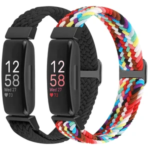 Elastic Braided Watch Band Compatible with Fitbit Inspire 3/Inspire 2/Inspire/Inspire HR/Fitbit ace 3/Ace 2, Adjustable Stretchy Strap Sport Nylon Loop Replacement Wristband for Fitbit Inspire Elastic Braided Watch Band Compatible with Fitbit Inspire 3/Inspire 2/Inspire/Inspire HR/Fitbit ace 3/Ace 2, Adjustable Stretchy Strap Sport Nylon Loop Replacement Wristband for Fitbit Inspire