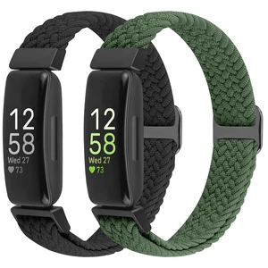 Elastic Braided Watch Band Compatible with Fitbit Inspire 3/Inspire 2/Inspire/Inspire HR/Fitbit ace 3/Ace 2, Adjustable Stretchy Strap Sport Nylon Loop Replacement Wristband for Fitbit Inspire Elastic Braided Watch Band Compatible with Fitbit Inspire 3/Inspire 2/Inspire/Inspire HR/Fitbit ace 3/Ace 2, Adjustable Stretchy Strap Sport Nylon Loop Replacement Wristband for Fitbit Inspire
