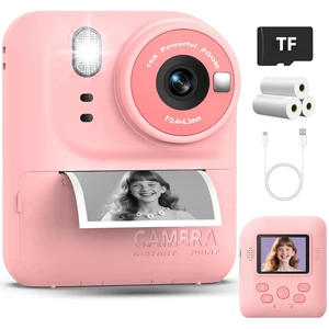 Kids Instant Print Camera Toys,1080P HD Toddler Digital Video Camera,Christmas Birthday Gifts for Girls Boys Age 3-12 Year Old - TF Card Included (Pink) Kids Instant Print Camera Toys,1080P HD Toddler Digital Video Camera,Christmas Birthday Gifts for Girls Boys Age 3-12 Year Old - TF Card Included (Pink)