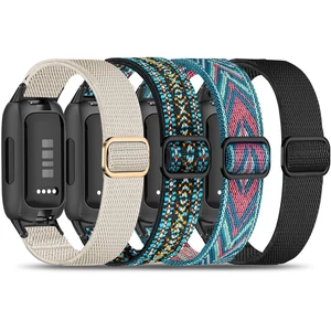 4 Pack Elastic Nylon Compatible with Fitbit Inspire 3 Band/Fitbit Inspire 2 Band, Adjustable Soft Stretchy Sport Strap Replacement Wristband for Inspire 3/2 Women Men 4 Pack Elastic Nylon Compatible with Fitbit Inspire 3 Band/Fitbit Inspire 2 Band, Adjustable Soft Stretchy Sport Strap Replacement Wristband for Inspire 3/2 Women Men