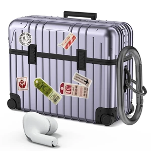 for AirPods Pro 2nd/1st Generation Case, Cute Funny Suitcase Design Case for Airpods Pro 2, Fashion Protective Hard Cover for Women Men with Keychain (Purple) for AirPods Pro 2nd/1st Generation Case, Cute Funny Suitcase Design Case for Airpods Pro 2, Fashion Protective Hard Cover for Women Men with Keychain (Purple)