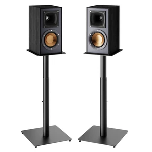 22-32 Speaker Stand Pair for Surround Sound,Holds 55 LBS,Metal Base Cable Management, 11.8 inch Square Base, 9*10-inch Metal Top Panel, Two Feet Avaliable, Height Adjustable from 22" to 32" 22-32 Speaker Stand Pair for Surround Sound,Holds 55 LBS,Metal Base Cable Management, 11.8 inch Square Base, 9*10-inch Metal Top Panel, Two Feet Avaliable, Height Adjustable from 22" to 32"
