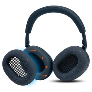 SweatZ XM6 - Patented Silicone Sweat Covers for Sony WH-1000XM6 Made by Wicked Cushions Does Not Fit PadZ XM6 XL. Sweatproof & Easily Washable Midnight Blue SweatZ XM6 - Patented Silicone Sweat Covers for Sony WH-1000XM6 Made by Wicked Cushions Does Not Fit PadZ XM6 XL. Sweatproof & Easily Washable Midnight Blue