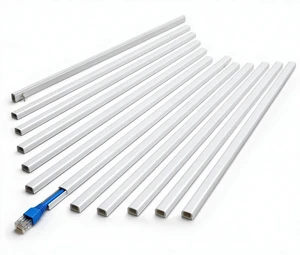 204" White Cord Cover for 1 Wire, Mini Size, 0.5" W x 0.3" H Fits 1 Cat6 Cable, Ideal for Door Frame Corners, Low-Profile Design Blends In, 12 Pack (17" Each), Self-Adhesive, Paintable 204" White Cord Cover for 1 Wire, Mini Size, 0.5" W x 0.3" H Fits 1 Cat6 Cable, Ideal for Door Frame Corners, Low-Profile Design Blends In, 12 Pack (17" Each), Self-Adhesive, Paintable