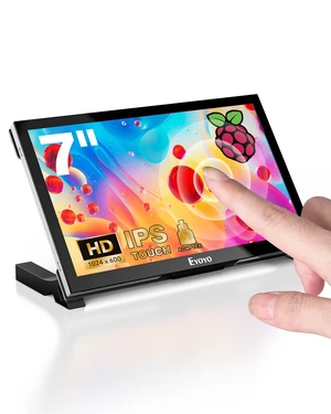7" Screen for Raspberry Pi, 1024×600 IPS Touch HDMI Monitor 5-Point Touchscreen, Plug & Play, Micro-HDMI Adapter Included, Driver-Free Setup, Detachable Stand, PC Sensor Panel Ready 7" Screen for Raspberry Pi, 1024×600 IPS Touch HDMI Monitor 5-Point Touchscreen, Plug & Play, Micro-HDMI Adapter Included, Driver-Free Setup, Detachable Stand, PC Sensor Panel Ready