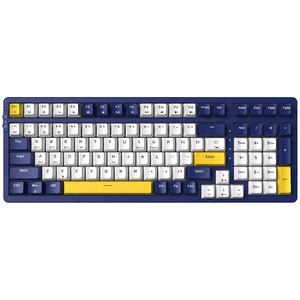 Wireless Mechanical Keyboard, Triple Mode 2.4G/USB-C/BT Gaming Keyboards 100 Keys Ice-Blue Backlit, Red Switch Keyboard Rechargeable Mechanical Gaming Keyboards Blue/White/Yellow Wireless Mechanical Keyboard, Triple Mode 2.4G/USB-C/BT Gaming Keyboards 100 Keys Ice-Blue Backlit, Red Switch Keyboard Rechargeable Mechanical Gaming Keyboards Blue/White/Yellow