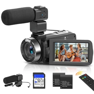 8K Video Camera, 48MP Vloging Camcorder with IR Night Vision for YouTube WiFi, 3" Touch Screen, 18X Digital Zoom, Fill Light, Microphone, Stabilizer, Remote Control, 2 Batteries 8K Video Camera, 48MP Vloging Camcorder with IR Night Vision for YouTube WiFi, 3" Touch Screen, 18X Digital Zoom, Fill Light, Microphone, Stabilizer, Remote Control, 2 Batteries