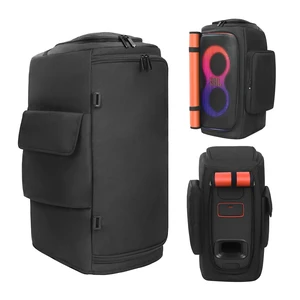 Speaker Cover Case Compatible with JBL PartyBox 120/PartyBox 110 Protective Dustproof Carrying Cover, Side Pockets for Microphone, for Outdoor Travel, Parties, Home Use, with Open Bottom Speaker Cover Case Compatible with JBL PartyBox 120/PartyBox 110 Protective Dustproof Carrying Cover, Side Pockets for Microphone, for Outdoor Travel, Parties, Home Use, with Open Bottom