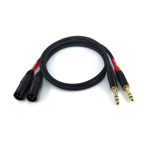 024 1/4 Inch 6.35mm TRS Male to 3-Pin XLR Male Balanced Audio Cable, Microphone Cable, 2FT 024 1/4 Inch 6.35mm TRS Male to 3-Pin XLR Male Balanced Audio Cable, Microphone Cable, 2FT