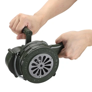 Hand Crank Siren Manual Operated Air Raid Siren with Handle, Green Emergency Sturdy Waterproof Aluminum Alloy Tornado Sirens Portable Loud Volume Emergency Sirens for Sporting Events Hand Crank Siren Manual Operated Air Raid Siren with Handle, Green Emergency Sturdy Waterproof Aluminum Alloy Tornado Sirens Portable Loud Volume Emergency Sirens for Sporting Events