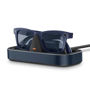 Charging Station for Ray-Ban Meta Glasses (Navy) Charger Compatible with Wayfarer, Skyler, Headliner & Oakley Meta HSTN, One-Hand Charging Dock with LED Indicator Charging Station for Ray-Ban Meta Glasses (Navy) Charger Compatible with Wayfarer, Skyler, Headliner & Oakley Meta HSTN, One-Hand Charging Dock with LED Indicator