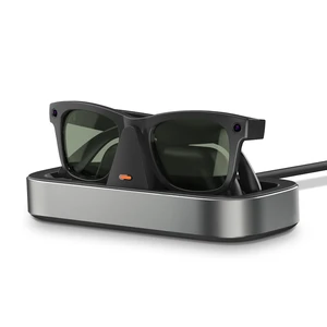 Charging Station for Ray-Ban Meta Glasses (Titanium) Charger Compatible with Wayfarer, Skyler, Headliner & Oakley Meta HSTN, One-Hand Charging Dock with LED Indicator Charging Station for Ray-Ban Meta Glasses (Titanium) Charger Compatible with Wayfarer, Skyler, Headliner & Oakley Meta HSTN, One-Hand Charging Dock with LED Indicator