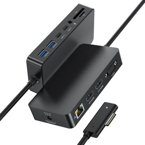 Surface Pro Docking Station, Triple Display Dual 4K HDMI VGA, 12-in-1 Dock Compatible with Surface Pro 12/11/10/9/8/7/X, Surface Laptop 7/6/5/4/3, Surface Go / Book, Dual HDMI, VGA, Ethernet, SD/TF Surface Pro Docking Station, Triple Display Dual 4K HDMI VGA, 12-in-1 Dock Compatible with Surface Pro 12/11/10/9/8/7/X, Surface Laptop 7/6/5/4/3, Surface Go / Book, Dual HDMI, VGA, Ethernet, SD/TF