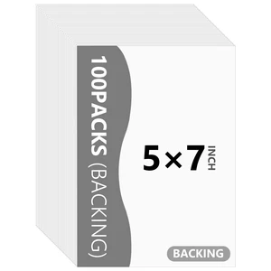 100 Pack Backing Boards, 5x7 Uncut White Mat Boards Acid-Free Backerboards for Art Prints, Ideal for Photos, Pictures, Prints, and Frames 100 Pack Backing Boards, 5x7 Uncut White Mat Boards Acid-Free Backerboards for Art Prints, Ideal for Photos, Pictures, Prints, and Frames