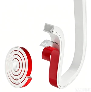 78" Flexible Cord Hider Wall for Mounted TV Single Wire, Side Buckle Square Wall Cable Hider Hiding Wires Along Wall, Selfadhesive Silicone Electical Cord Cover (White) 78" Flexible Cord Hider Wall for Mounted TV Single Wire, Side Buckle Square Wall Cable Hider Hiding Wires Along Wall, Selfadhesive Silicone Electical Cord Cover (White)