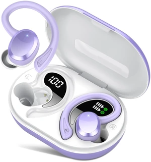 Wireless Earbuds, Bluetooth Earbuds, Bluetooth 5.4 Headphones 68hrs Playtime Sport Earphones with LED Display ENC Noise Cancelling Mic, IPX7 Waterproof Over Ear Ear Buds with Hook for Gym/Workout Wireless Earbuds, Bluetooth Earbuds, Bluetooth 5.4 Headphones 68hrs Playtime Sport Earphones with LED Display ENC Noise Cancelling Mic, IPX7 Waterproof Over Ear Ear Buds with Hook for Gym/Workout