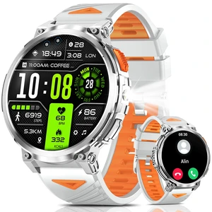 Military Smart Watch for Men, 1.85" Big Screen, Flashlight, 930mAh Battery Bluetooth Calling, IP68 Waterproof, 114 Sports Modes, Fitness Tracker, Compatible with Android & iPhone Military Smart Watch for Men, 1.85" Big Screen, Flashlight, 930mAh Battery Bluetooth Calling, IP68 Waterproof, 114 Sports Modes, Fitness Tracker, Compatible with Android & iPhone