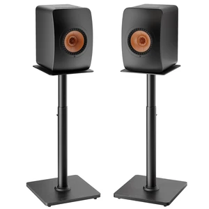 22-32 Speaker Stand Pair for Surround Sound,Holds 55 LBS,Wooden Base Cable Management, 11.8 inch Square Base, 9*10-inch Metal Top Panel, Two Feet Avaliable, Height Adjustable from 22" to 32" 22-32 Speaker Stand Pair for Surround Sound,Holds 55 LBS,Wooden Base Cable Management, 11.8 inch Square Base, 9*10-inch Metal Top Panel, Two Feet Avaliable, Height Adjustable from 22" to 32"