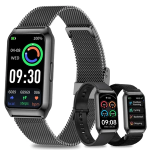 Smart Watches for Women Men,Activity Tracker with 3 Bands,7 Days Battery,Step Counter/Calories/HR/Sleep,25+ Sport,IP68 Smart Pedometer Watch for Android&iOS (Black+Mesh) Smart Watches for Women Men,Activity Tracker with 3 Bands,7 Days Battery,Step Counter/Calories/HR/Sleep,25+ Sport,IP68 Smart Pedometer Watch for Android&iOS (Black+Mesh)