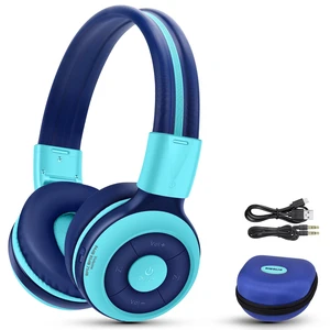 Kids Bluetooth Headphones with Share Port, HD Mic for Toddler Boys 75/85/94dB Volume Limiter, Foldable with Travel Case, 3.5mm Cord, Durable Wireless Headsets for School Plane Car iPad Tablet Kids Bluetooth Headphones with Share Port, HD Mic for Toddler Boys 75/85/94dB Volume Limiter, Foldable with Travel Case, 3.5mm Cord, Durable Wireless Headsets for School Plane Car iPad Tablet