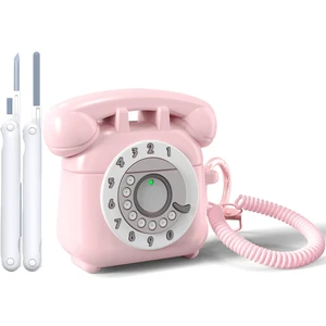 Compatible with AirPods 5/4 Case Cover (2026/2024), Cute Funny Telephone Design for Airpods 5th/4th Generation Case, Soft Silicone Shockproof Protective Case for AirPods 5/4 Gen Compatible with AirPods 5/4 Case Cover (2026/2024), Cute Funny Telephone Design for Airpods 5th/4th Generation Case, Soft Silicone Shockproof Protective Case for AirPods 5/4 Gen