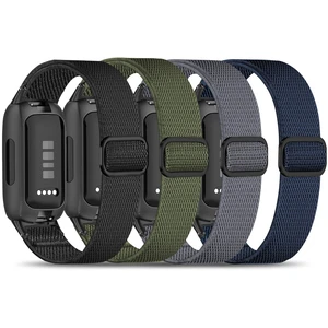 4 Pack Elastic Nylon Compatible with Fitbit Inspire 3 Band/Fitbit Inspire 2 Band, Adjustable Soft Stretchy Sport Strap Replacement Wristband for Inspire 3/2 Women Men 4 Pack Elastic Nylon Compatible with Fitbit Inspire 3 Band/Fitbit Inspire 2 Band, Adjustable Soft Stretchy Sport Strap Replacement Wristband for Inspire 3/2 Women Men